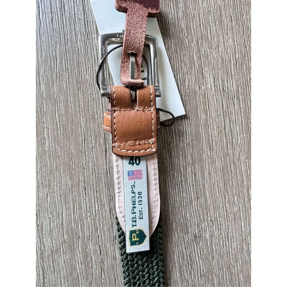 TB Phelps NWT Cooper Braided Stretch Belt‎ Size 40